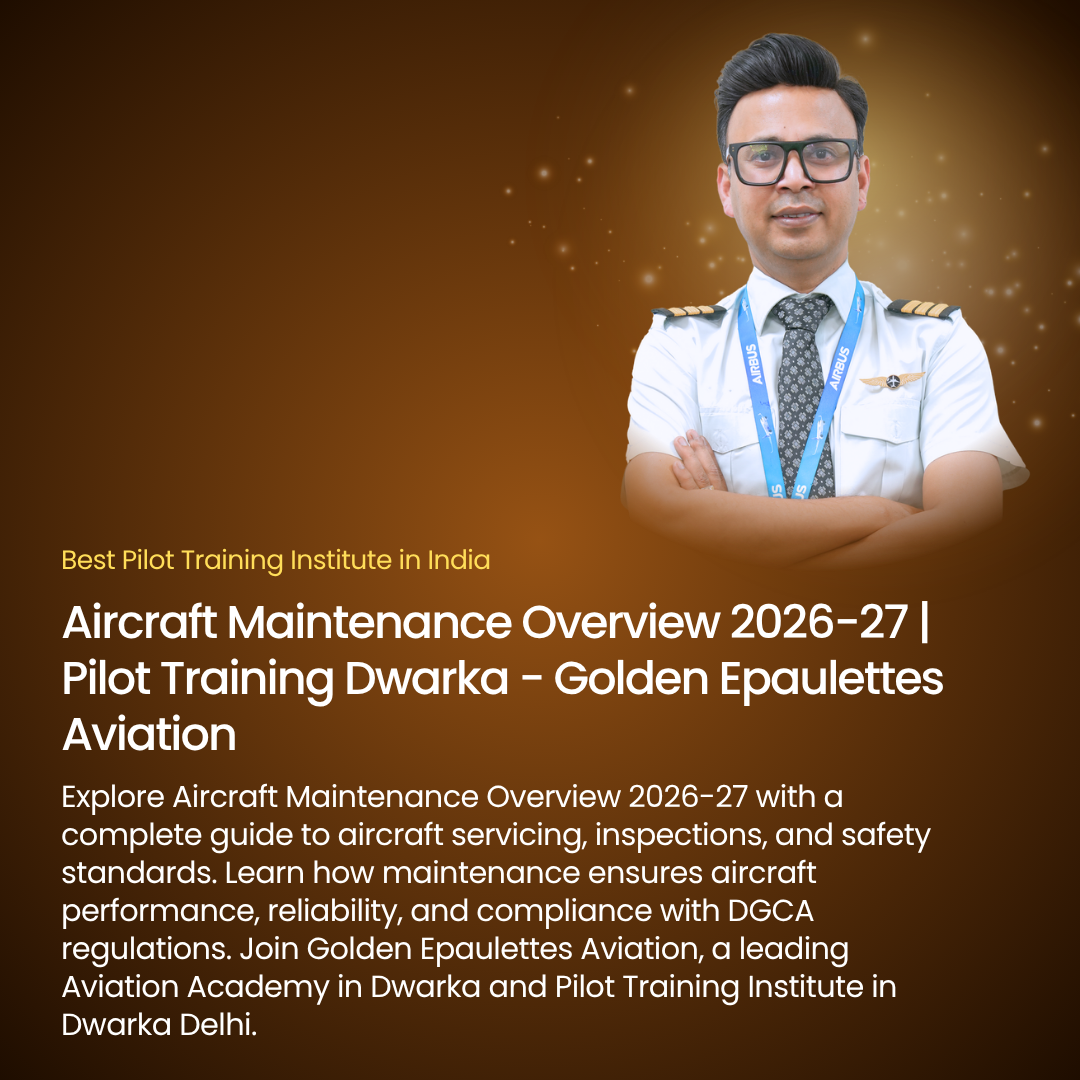 Aircraft Maintenance Overview 2026-27 | Pilot Training Dwarka - Golden Epaulettes Aviation